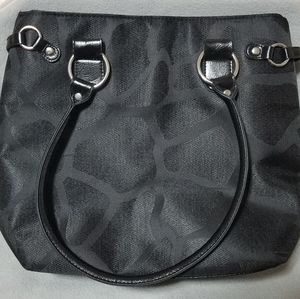 Koko Black Giraffe subtle Animal Print Insulated Lunch Bag Tote Purse